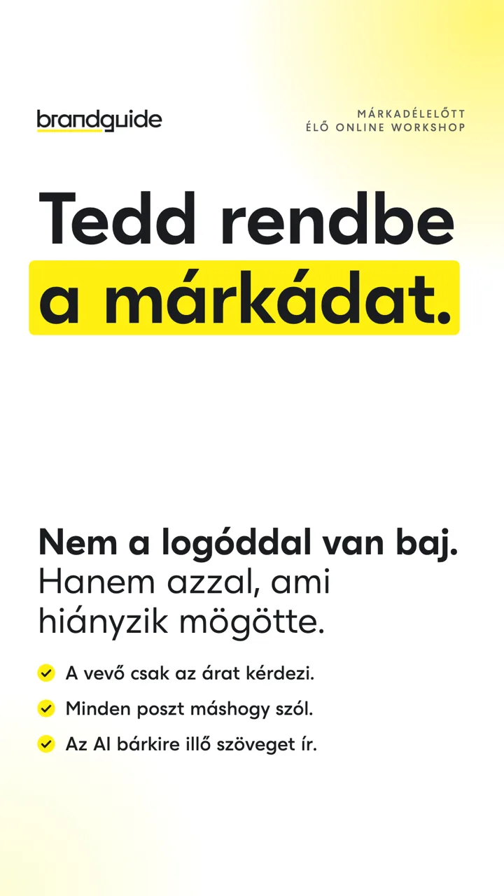 Story B: nem a logóddal van baj