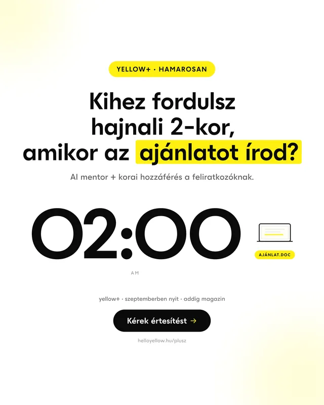 Hirdetés, yellow: három persona, feed és story