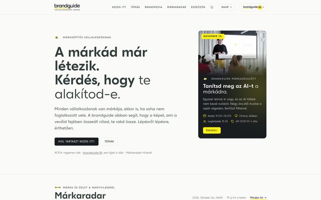 Főoldal képernyőkép