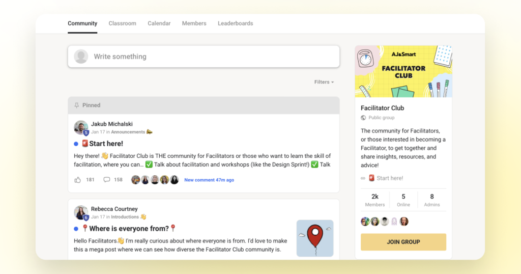 Facilitator Club - AJ&Smart