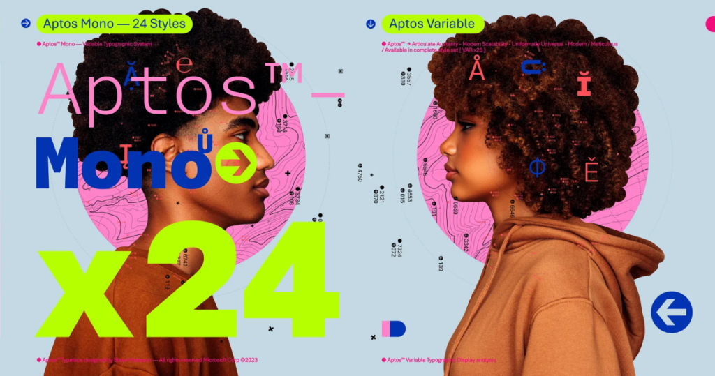 Aptos betűtípus